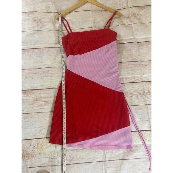 Revolve More To Come Women's Pink, Red Cami Mini Dress - Small - Picture 4 of 14